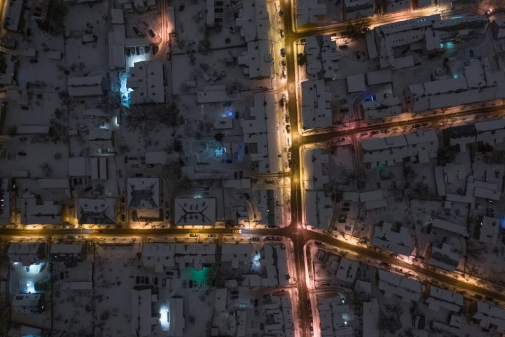 Photo Snowy streets