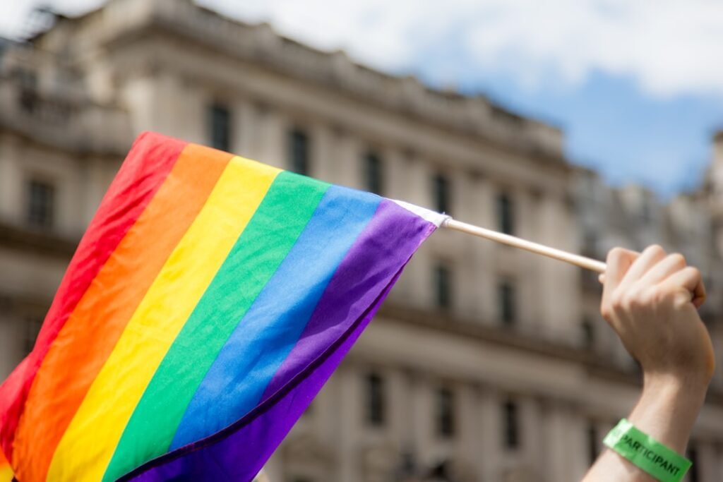 Photo Rainbow flag