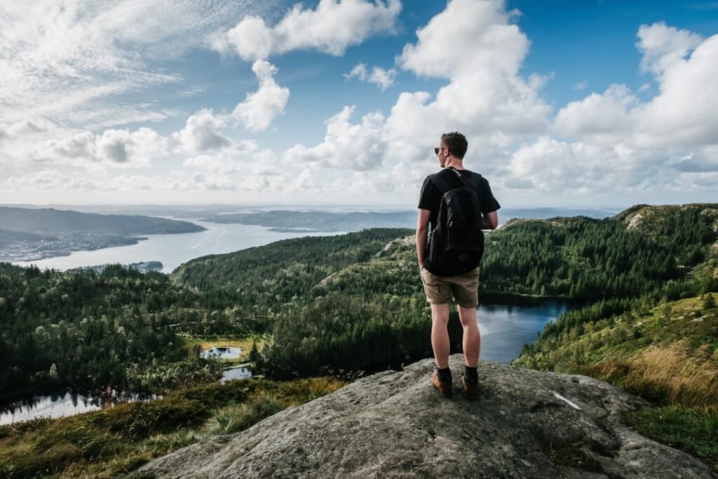 Photo mountains, fjords