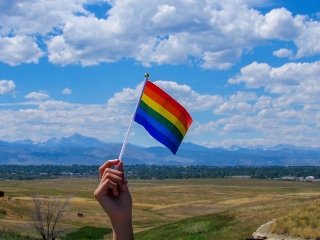 Photo Rainbow flag