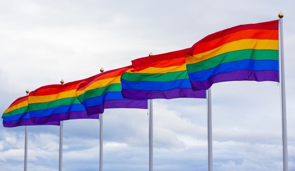 Photo Rainbow flag