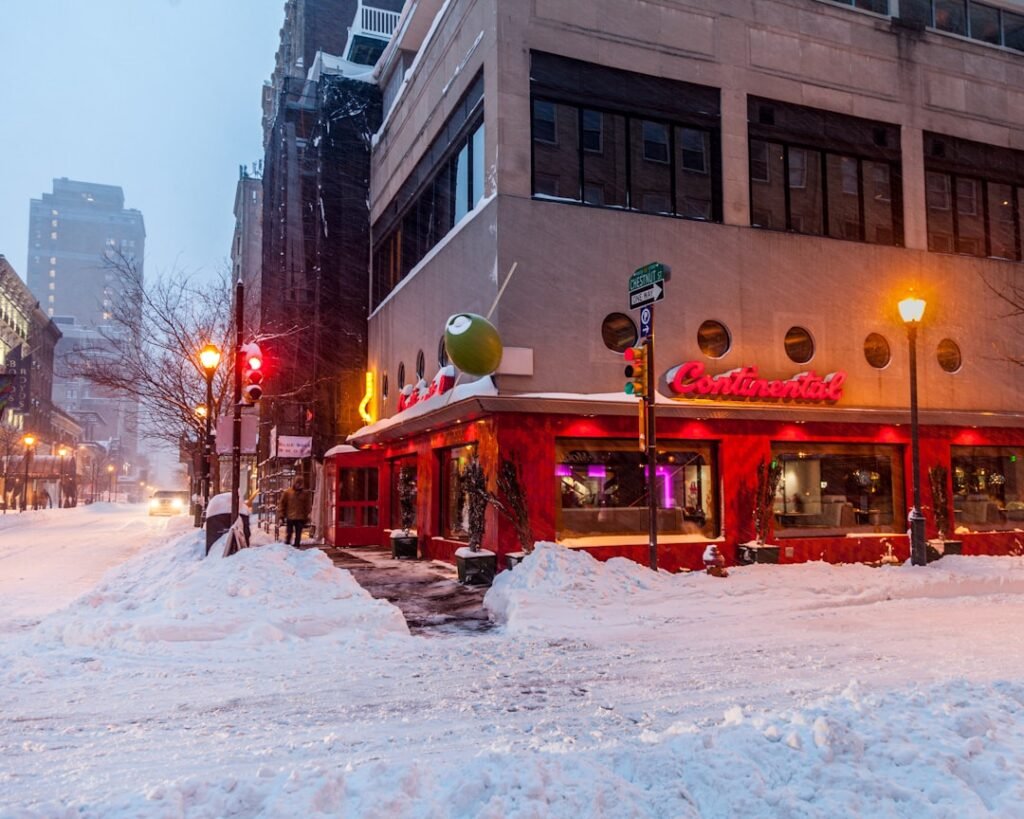 Photo Snowy streets