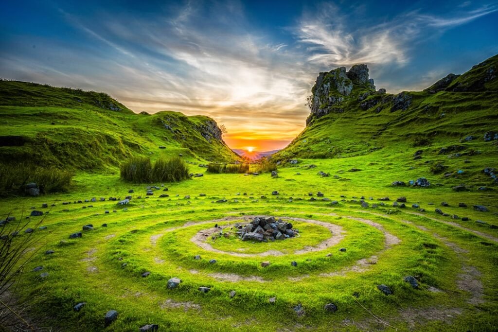 Photo Image: Forest landscape Nouns: Norwegian troll, forest