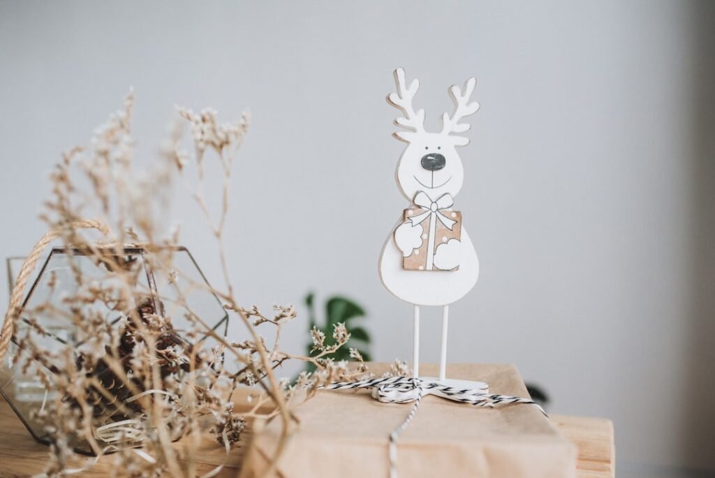 Photo Reindeer, candles