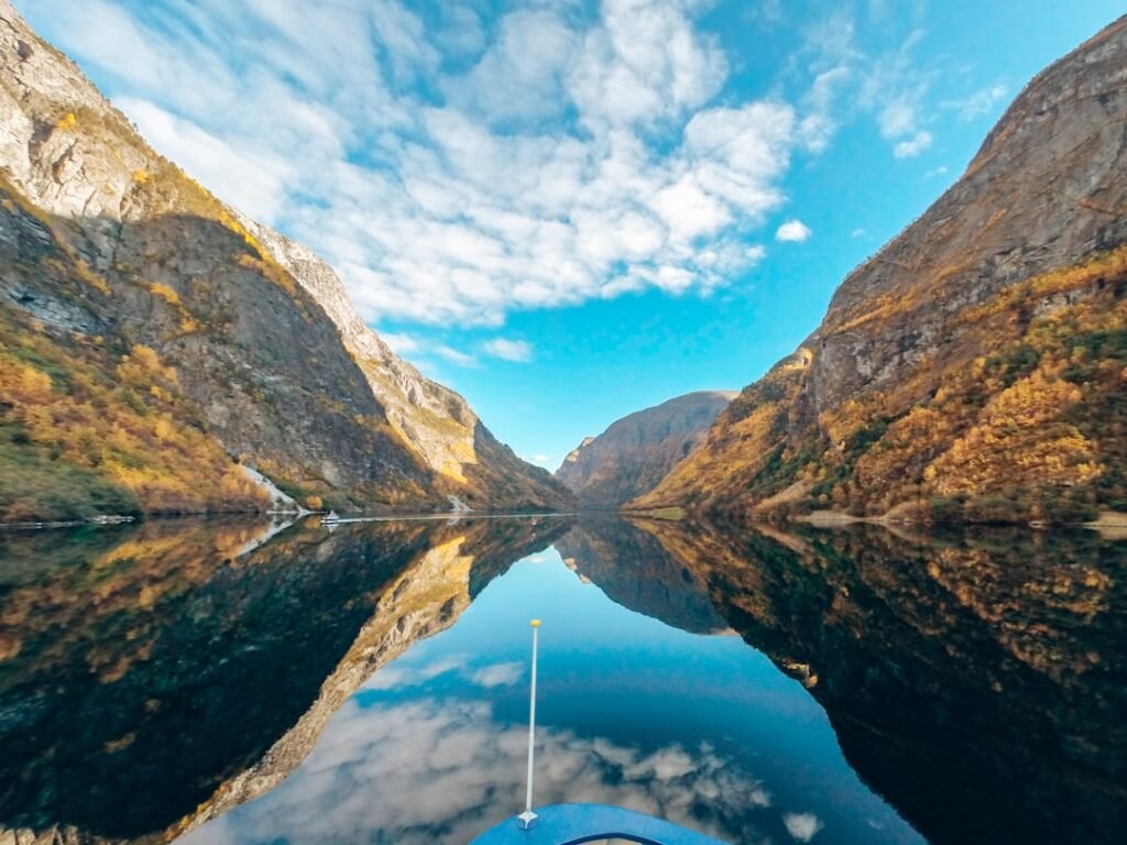 Photo mountains, fjords