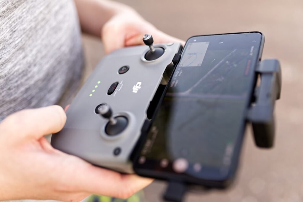 Photo smartphone, map