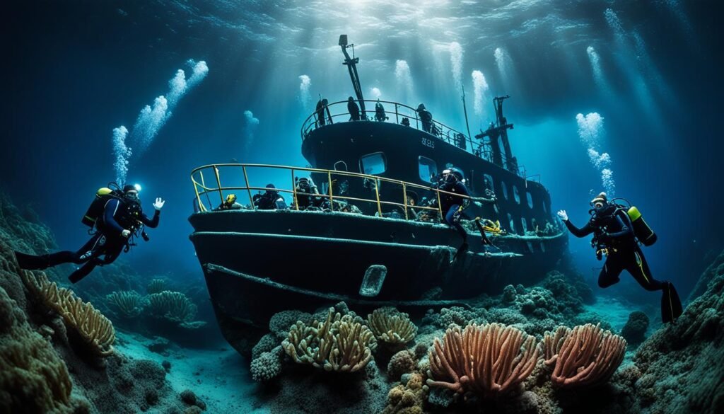 夜潜活动与沉船潜水在挪威的特色潜水活动