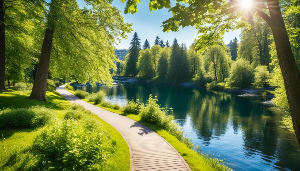 奥斯陆公园的自然美景 奥斯陆公园的自然美景