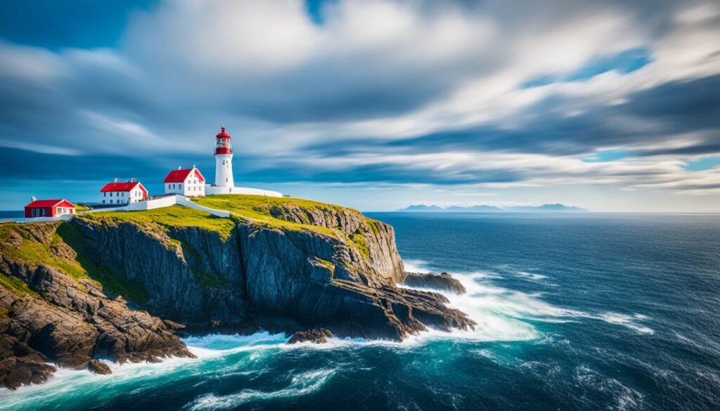 挪威灯塔自然景观 挪威灯塔自然景观