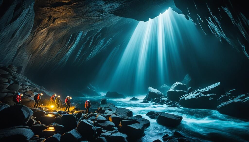 探索挪威的海岸洞穴