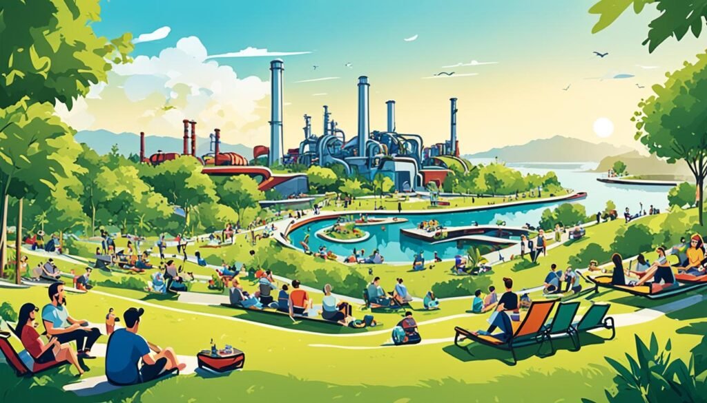 公共休闲区的体验