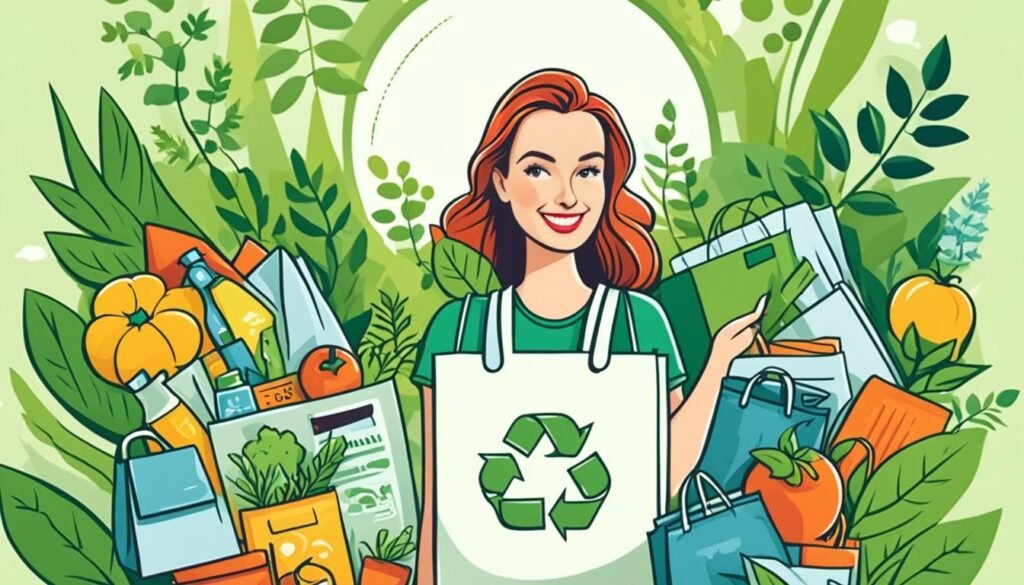 再生利用的购物方式