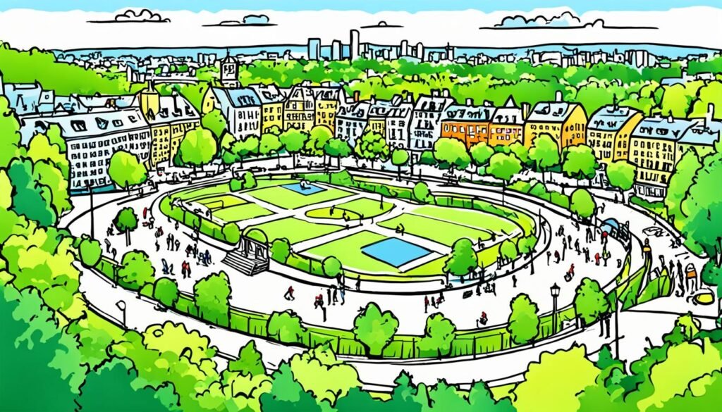 圣汉斯豪根公园：野餐和全景景观