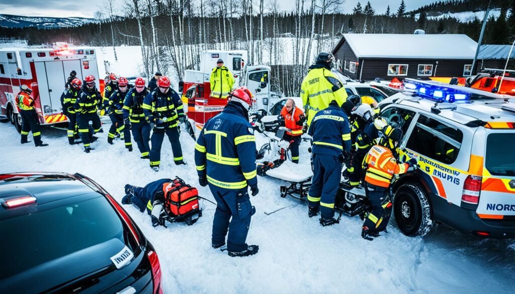 在挪威应对医疗紧急情况