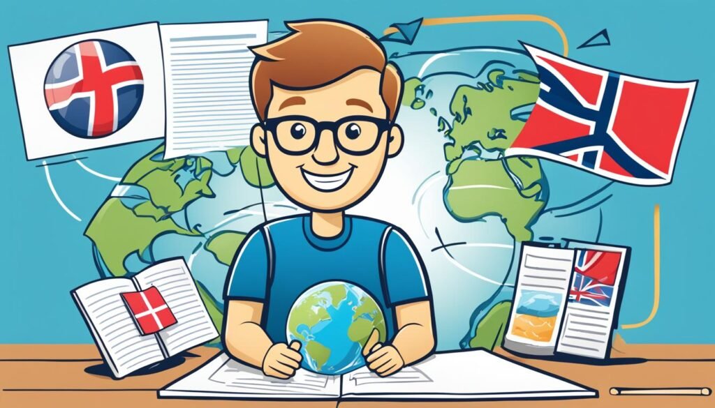 如何学习用于写电子邮件和信息的挪威语