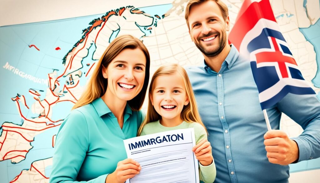 “如何担保家庭成员移民到挪威”