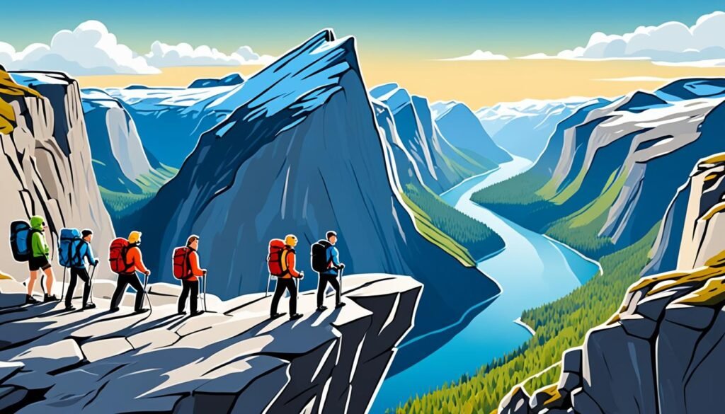 巨魔之舌：挪威标志性的岩石形态与徒步挑战