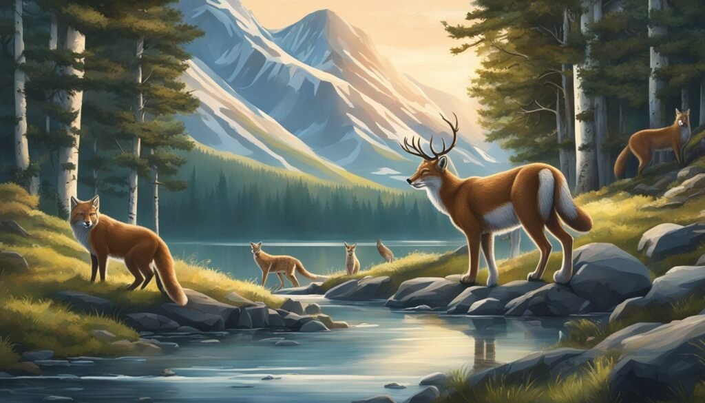 挪威国家公园中的野生动物