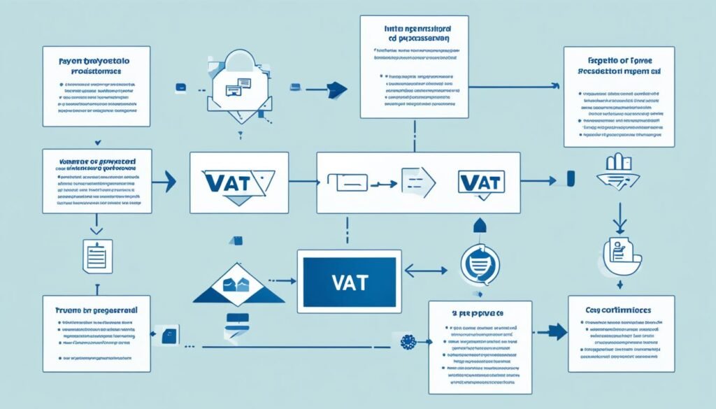 挪威增值税申报流程的图示