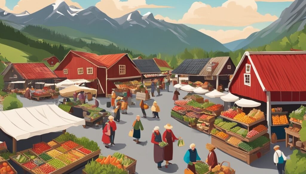 挪威市场购物体验