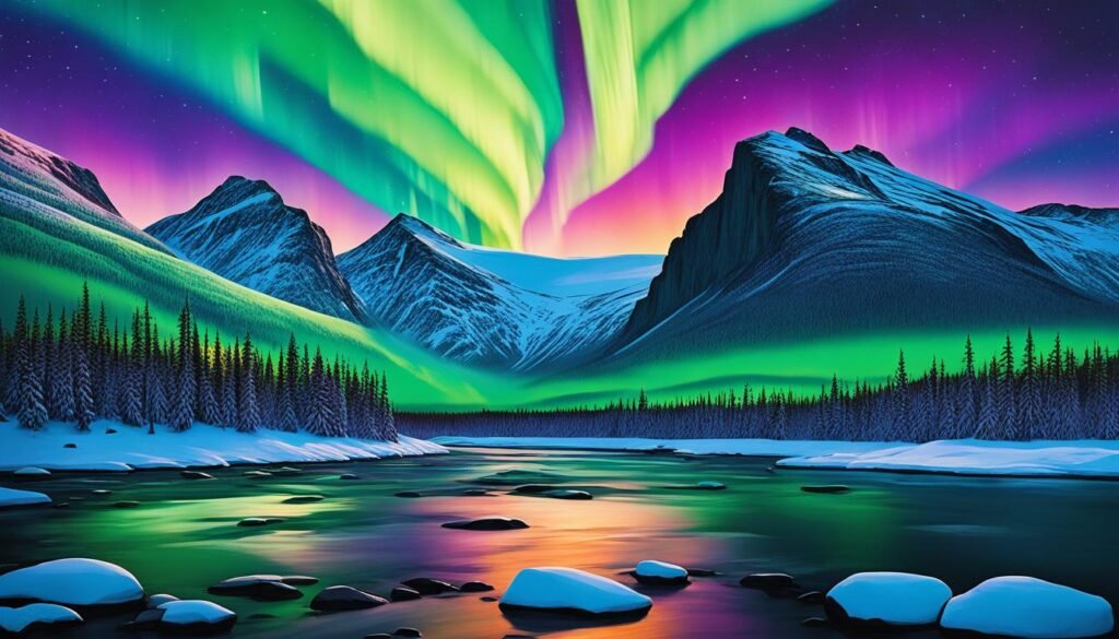 挪威的午夜太阳和北极光的魅力