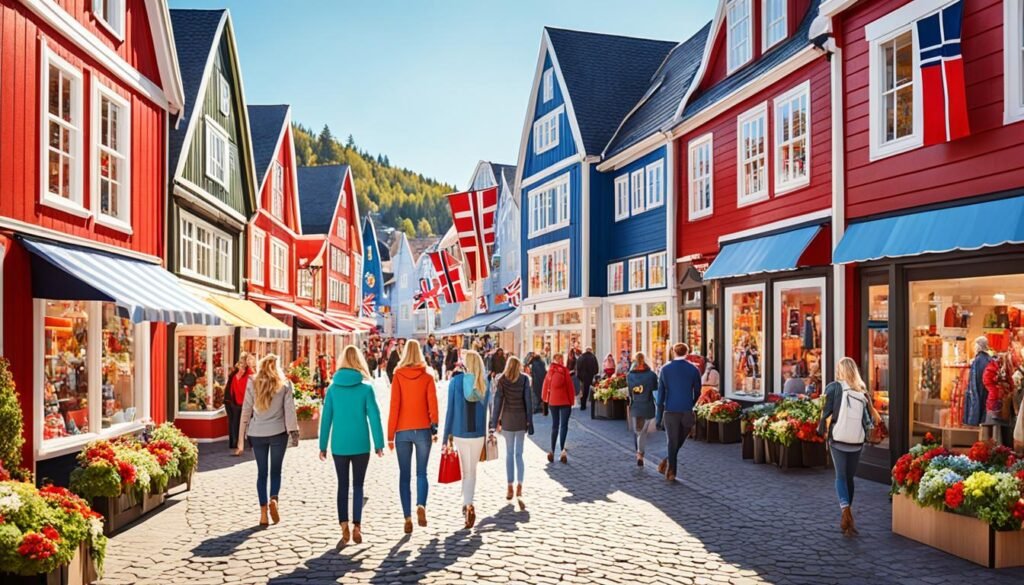 挪威购物中的时尚购物村