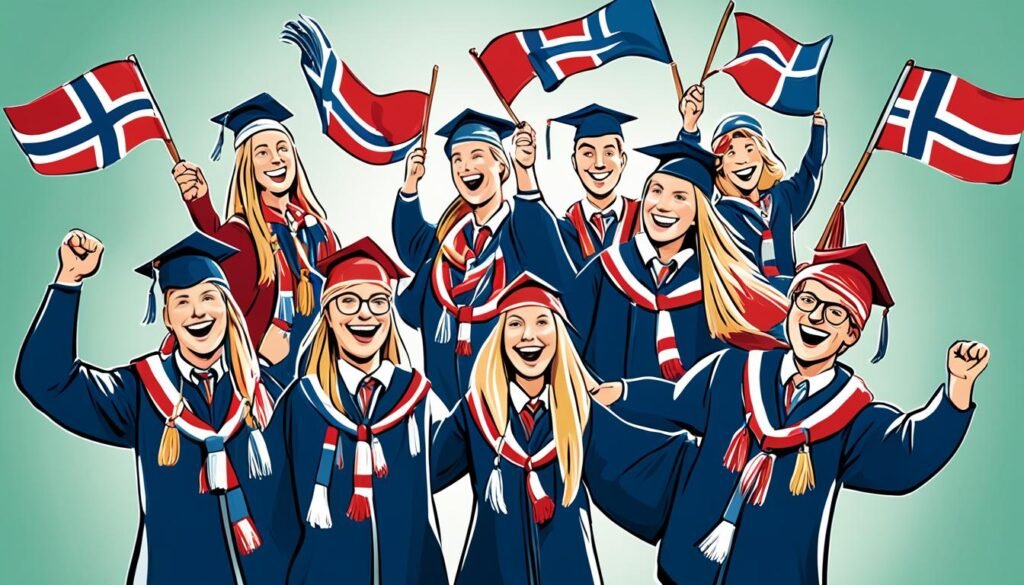 挪威高中庆典服装