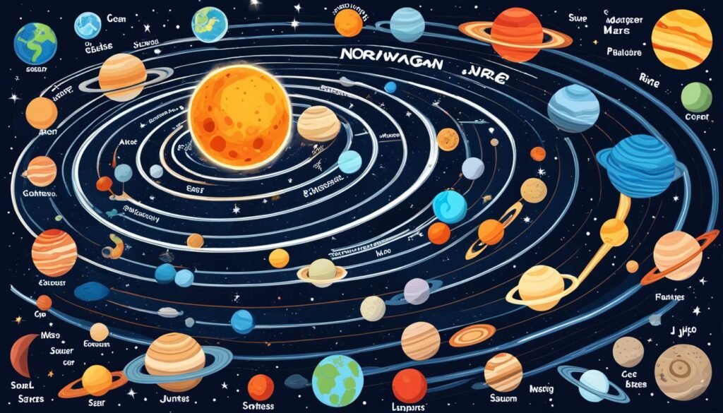 描述太阳系的挪威语词汇