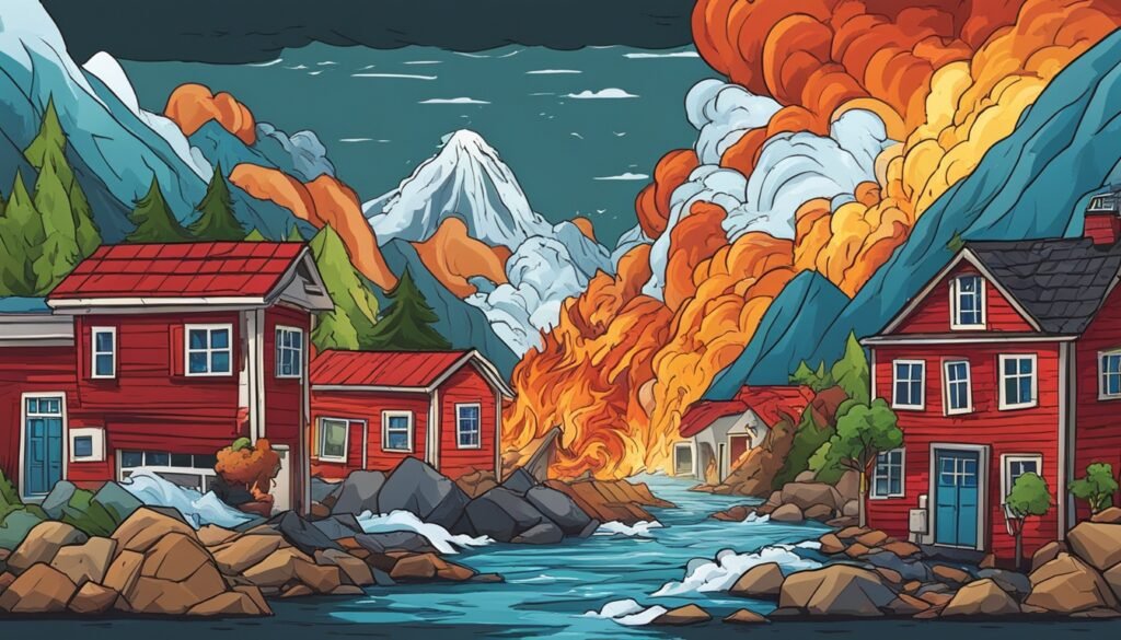 描述自然灾害的挪威语词汇