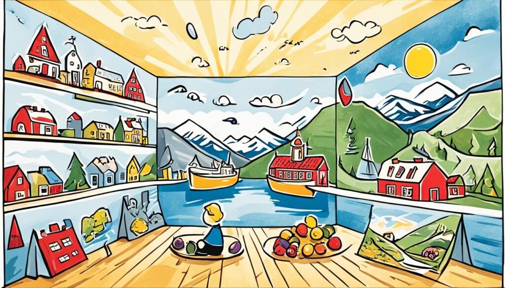 描述艺术展览的挪威语词汇