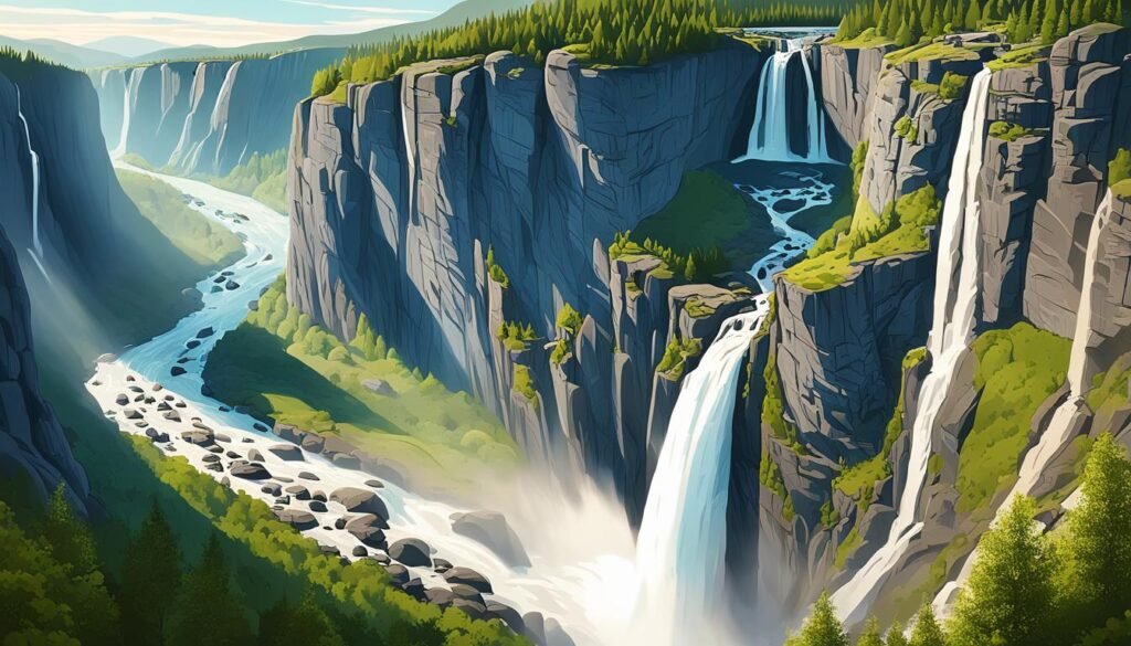 沃灵斯瀑布：挪威壮丽的瀑布