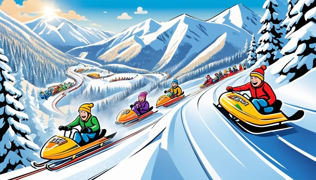 科克特雷克伦：冬季刺激的雪橇跑道