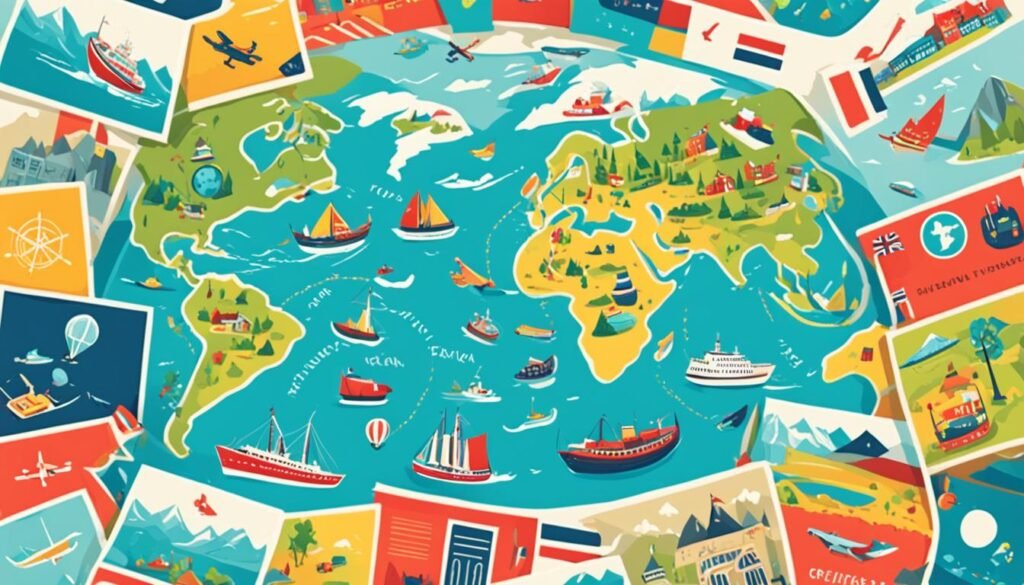 讨论全球旅行的挪威语词汇