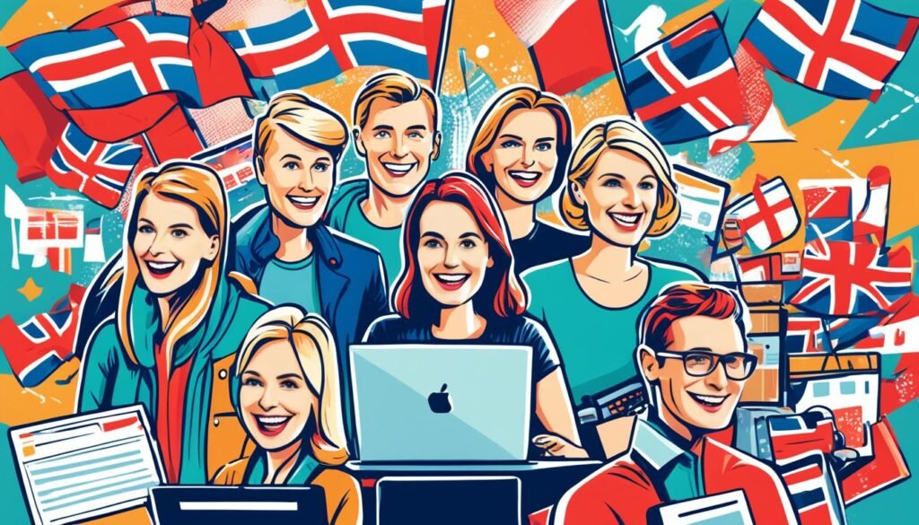 讨论网上购物的挪威语词汇