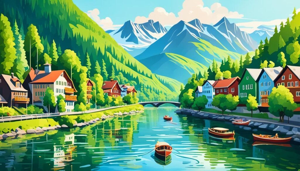 阿克尔湖的美丽风景