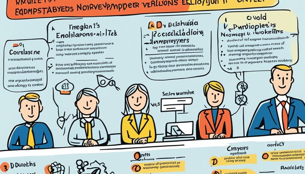 雇主责任与雇员义务的图示