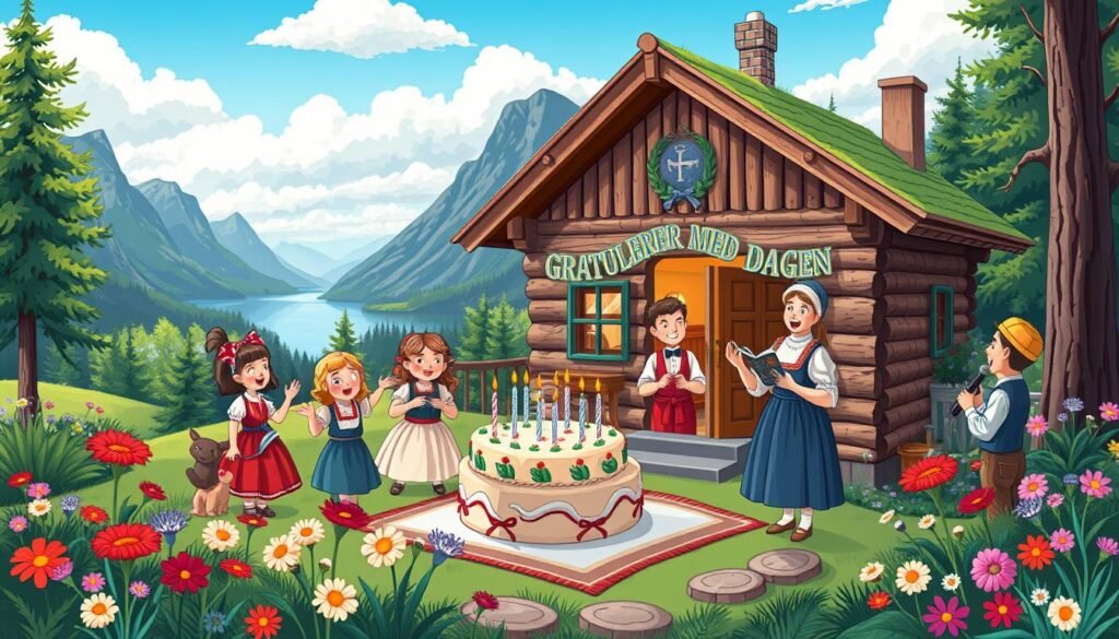 Gratulerer med dagen：挪威式生日歌