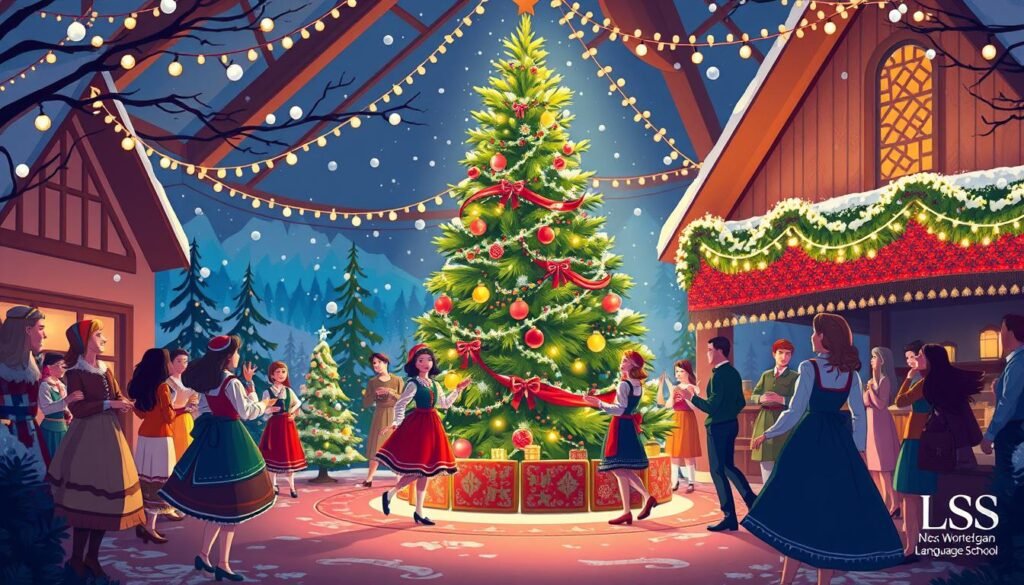 Juletrefest：挪威式围着圣诞树跳舞