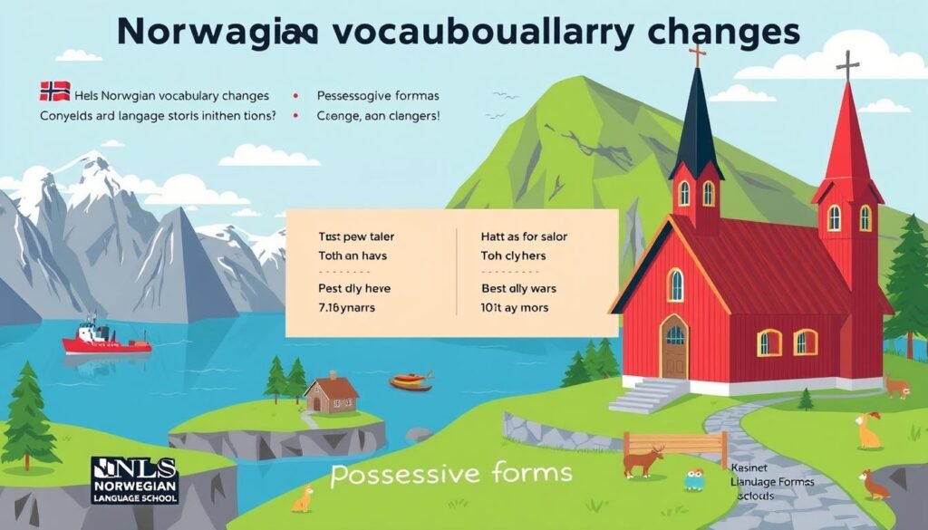 挪威语词汇变化图解