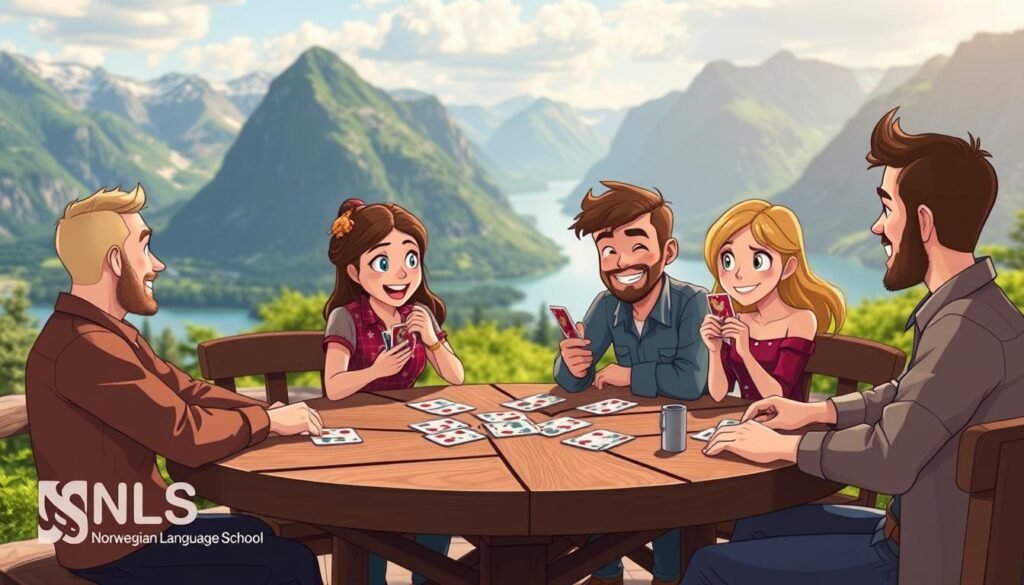 桌上的牌局：流行的挪威纸牌游戏