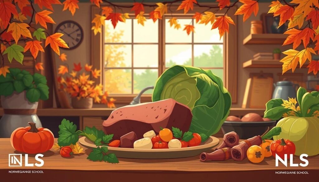 秋季风味：庆祝挪威羊肉白菜煲季节