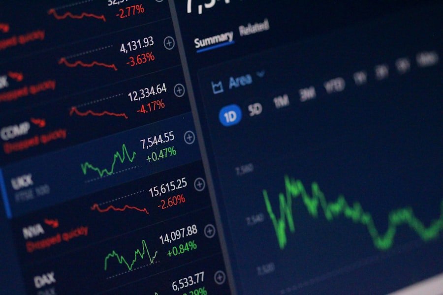 Photo stock market trading